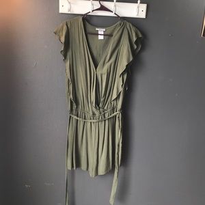 Olive green romper